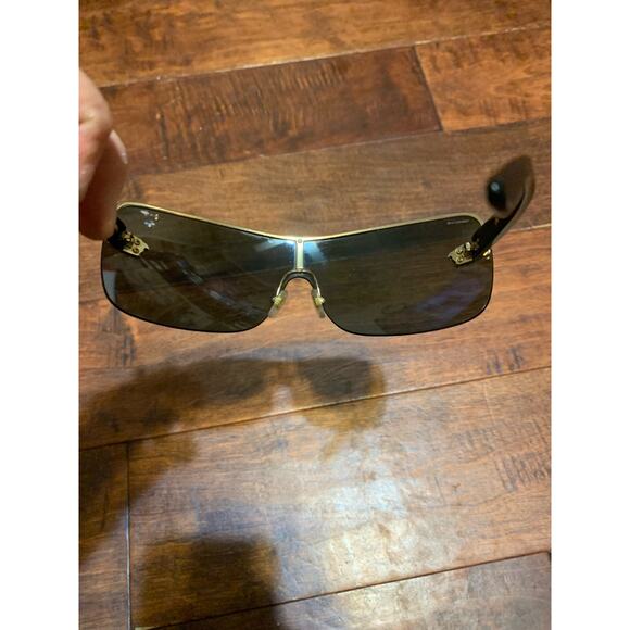 Versace Shield Sunglasses VE2119 1002/87 Black/Chrome/Grey Polarized UNISEX main image 3